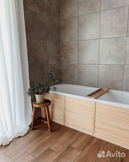 Экран под ванну дерево