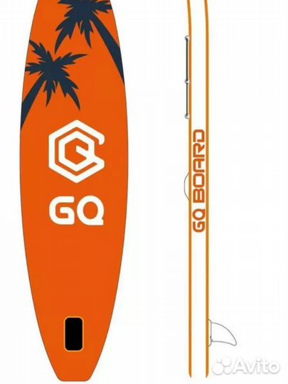 Сапборд GQ board (335x81x15) двухслойный надувной