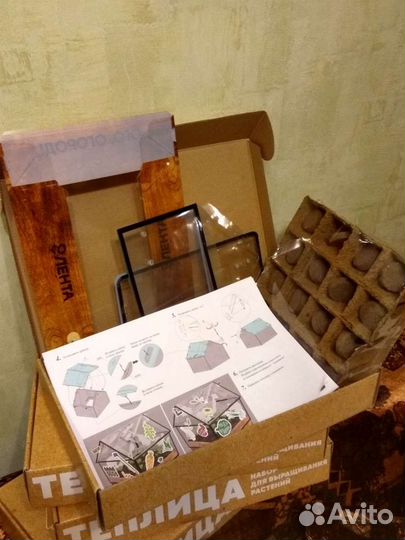 Теплица настольная набор для выращивания