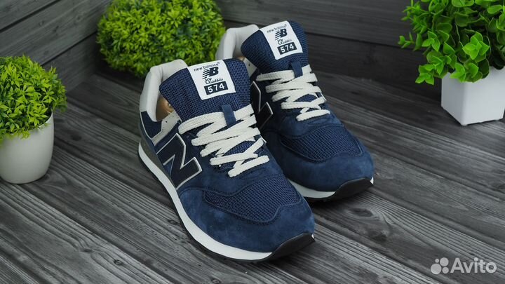 Кроссовки New balance 574 В синем