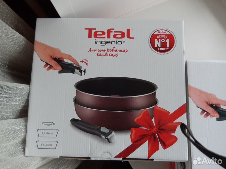 Набор сковород Tefal Ingenio 24см, 28см ручка