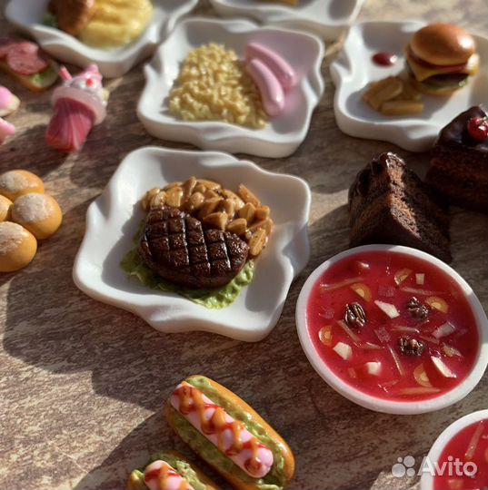 Кукольная еда из полимерной глины