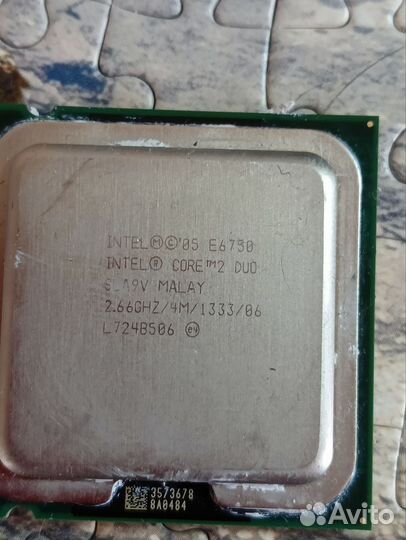 Материнская плата с процессором