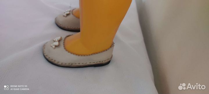 Кожаные туфельки на неформатные кукольные ножки