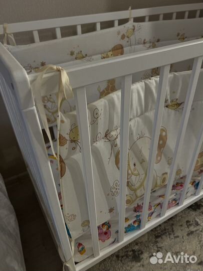 Детская кроватка новая с матрасом