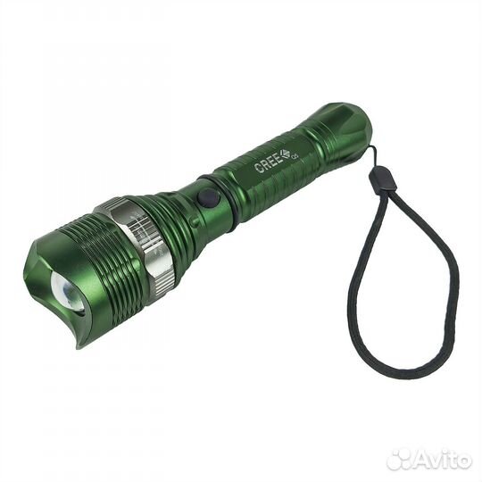 Фонарь ручной большой, свет 500 м, корпус металл