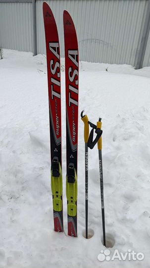 Лыжи беговые детские 130 и 150 Tisa крепление nnn