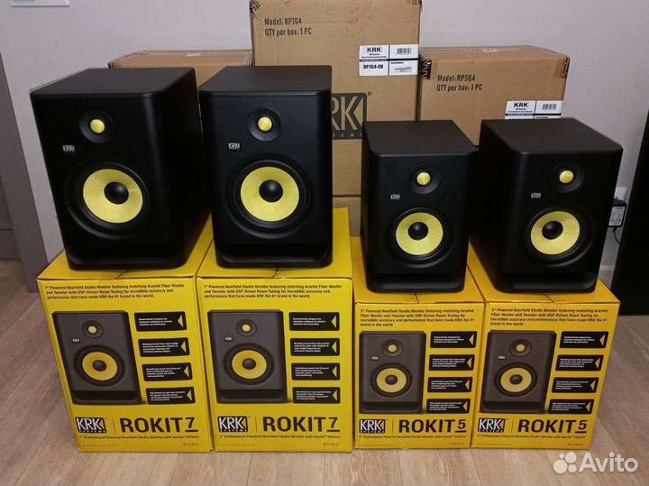 Студийные мониторы KRK Rokit 5 G4, KRK Rokit 7 G4