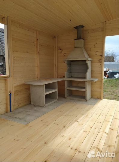 Мангал бетонный