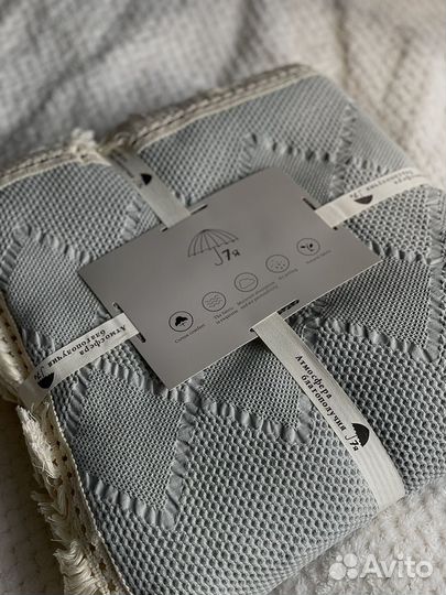 Плед покрывало 220 240 хлопок 7Я