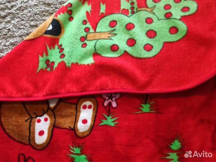 Плед детский плюшевый