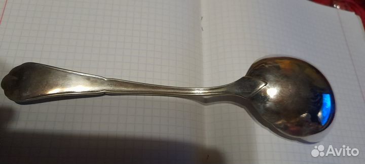 Антикварный серебряный половник