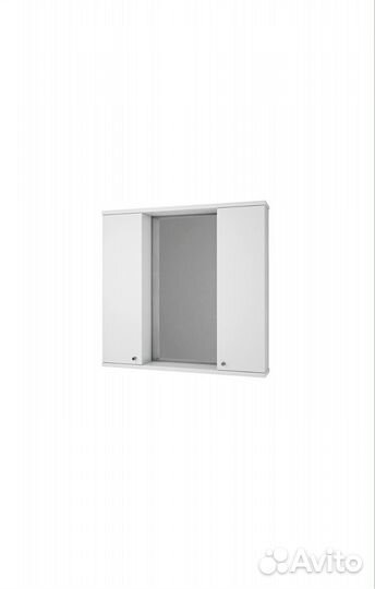 Полка настенная с зеркалом 75*75*12