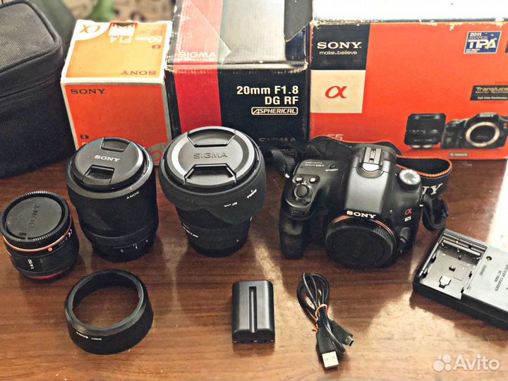 Зеркальный фотоаппарат, объективы Sony