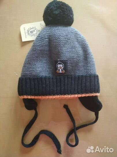 Зимняя шапка 48-50 размер для мальчика новая