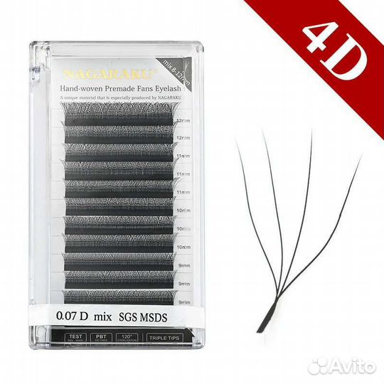 Ресницы для наращивания пучки