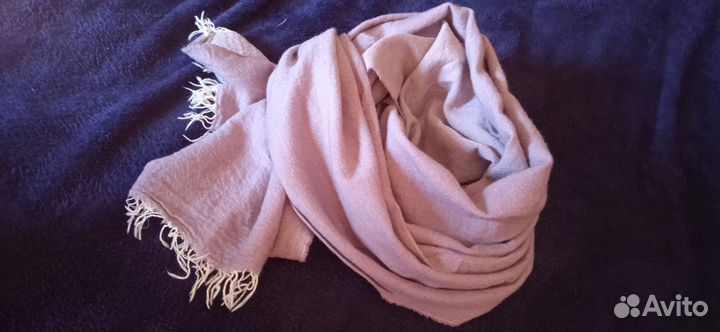 Палантин шарф меринос кашемир Италия новый