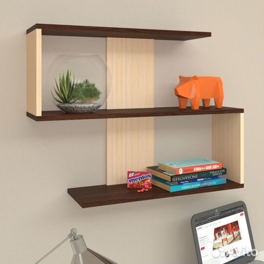 Полка Даминарт Настенная Прямая Змейка