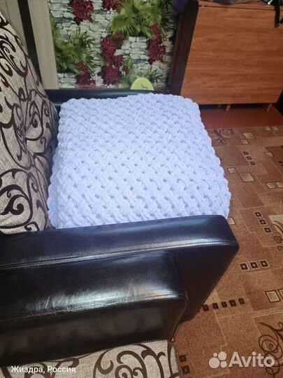 Плед вязаный крючком