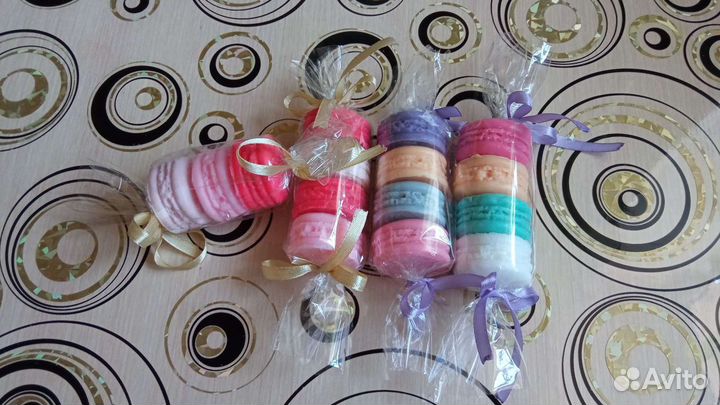 Макаруны конфеты мыло ручной работы