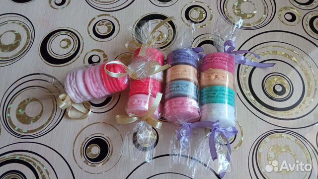 Макаруны конфеты мыло ручной работы