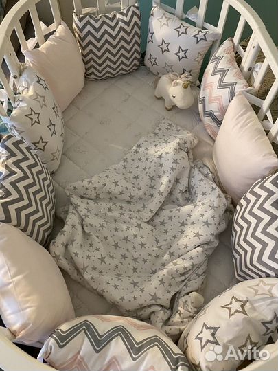 Новые бортики в детскую кроватку