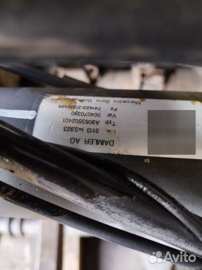 Мост 51:13 mercedes sprinter w906 / crafter