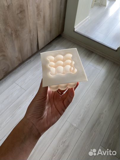 Силиконовая форма для свечей и мыла «Бабл«