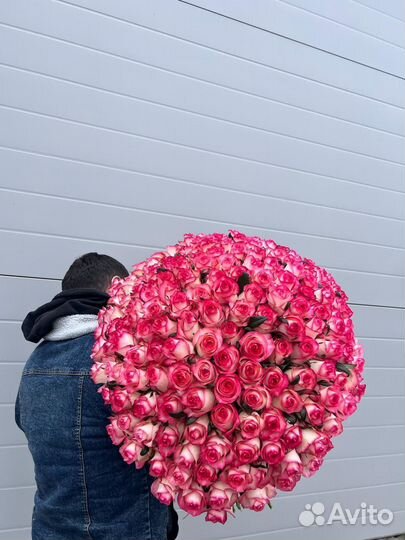 Цветы розы букеты с доставкой.201 роза.розы