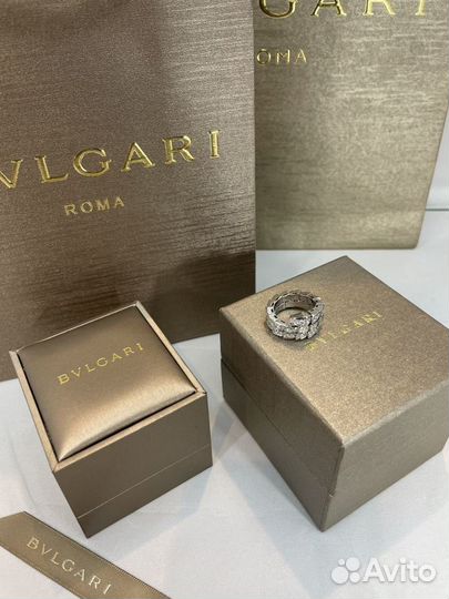 Кольцо bvlgari serpenti золотое булгари