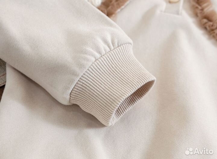 Свитшот (кофта, толстовка) с кружевом 86-116