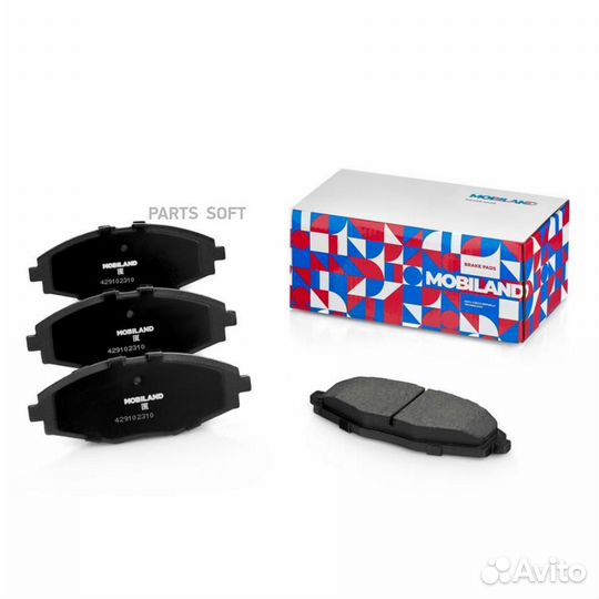 Mobiland 429102310 429102310 колодки дисковые пере