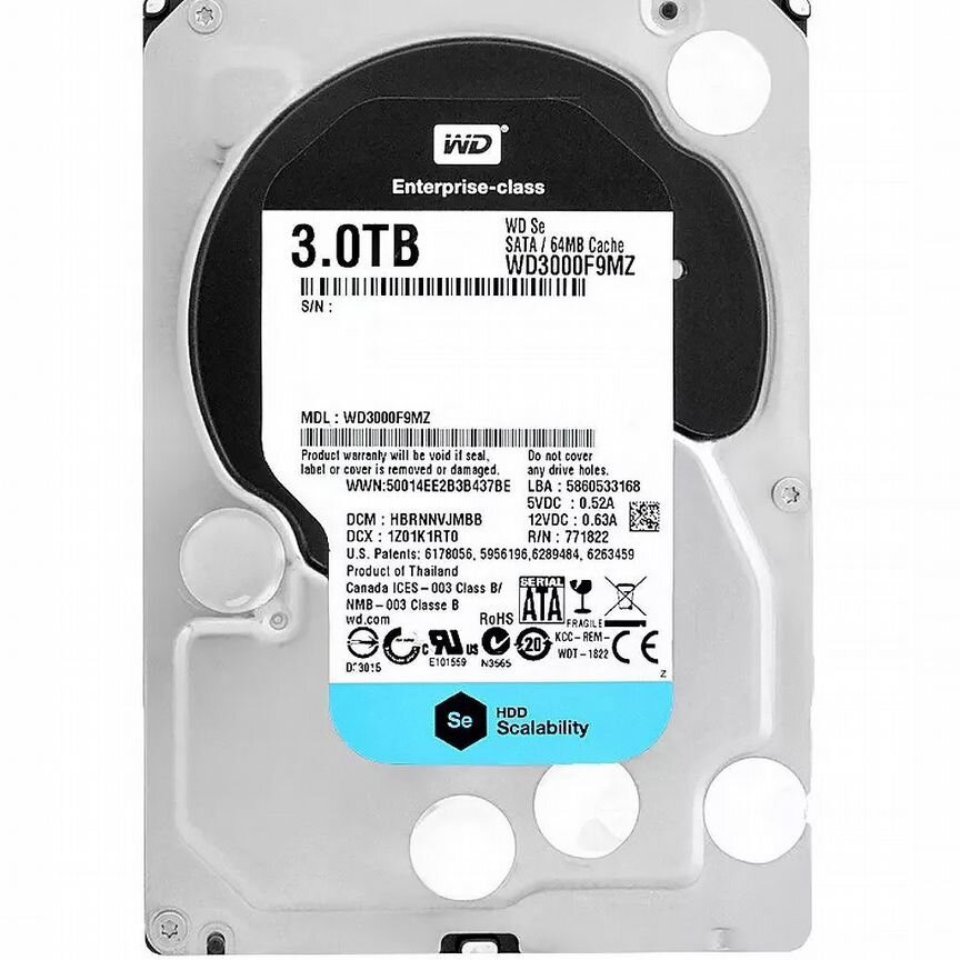 [WD3000F9MZ] Жесткий Диск Western Digital Wd3000f9mz 3tb SATA2