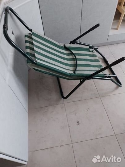 Шезлонг раскладной для дачи и отдыха на природе
