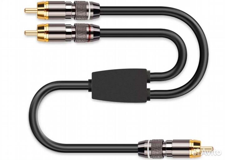 Кабель rca для сабвуфера 1 rca на 2 rca