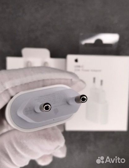 Быстрая зарядка iPhone 20w + кабель Lighting