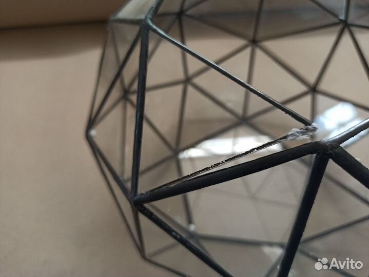 Флорариум в виде полигонального шара