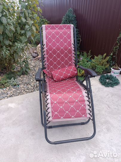 Кресло шезлонг раскладное, 4 шт