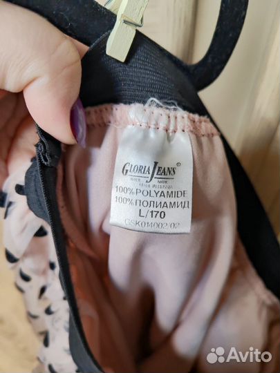 Юбка с подкладкой в горошек