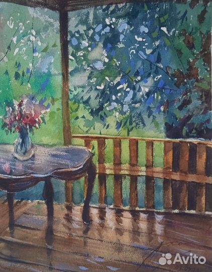 Картина акварелью 