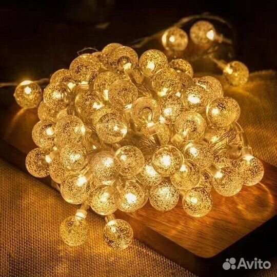 Новогодняя гирлянда шарики