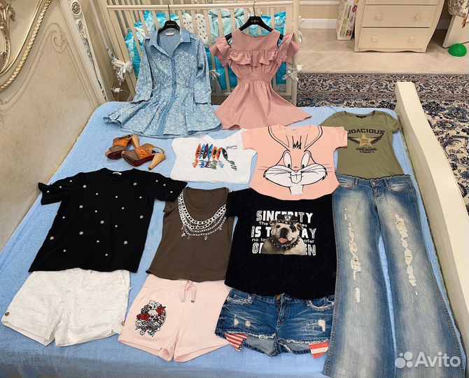 Много женских летних вещей пакетом р. 40-44