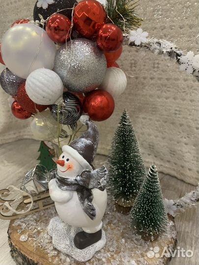 Новогодняя композиция с подсветкой