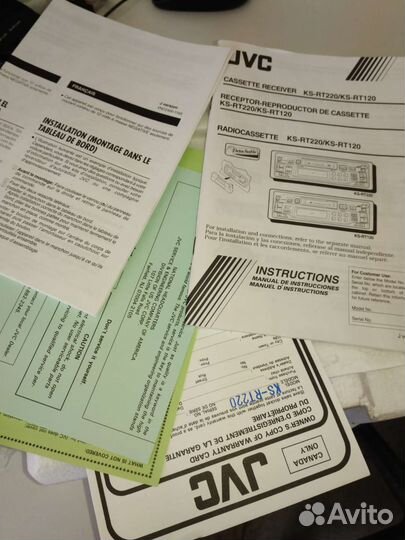 Автомагнитола JVC новая ретро