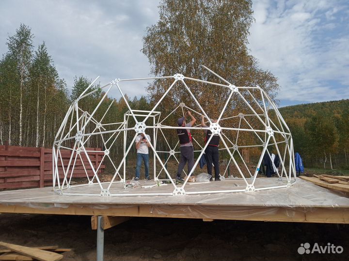 Геокупол для глэмпинга, сфера