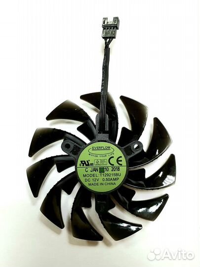 Комплект вентиляторов Everflow T129215BU 95мм
