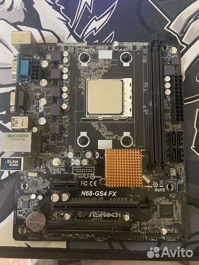 Материнская плата с процессором