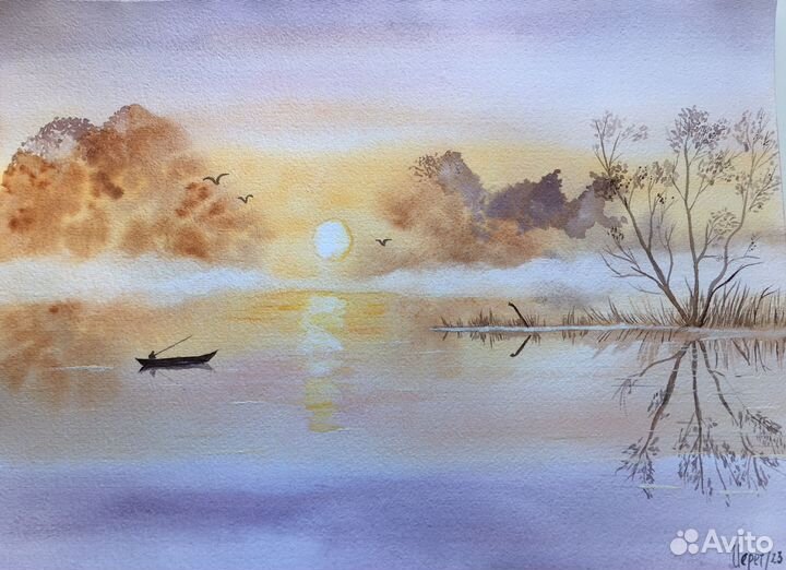 Картина акварелью 