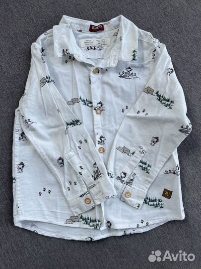 Рубашка zara 98 см