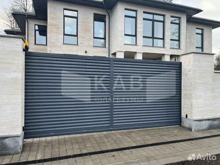 Откатные ворота V44